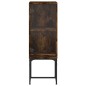 vidaXL Armario auxiliar con puerta de vidrio roble Sonoma 35x37x100 cm vidaXL Armario auxiliar con puerta de vidrio roble Sonoma 35x37x100 cm