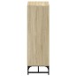 vidaXL Aparador con puertas de vidrio roble Sonoma 35x37x120 cm