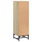 vidaXL Aparador con puertas de vidrio roble Sonoma 35x37x120 cm