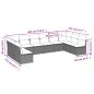 vidaXL Juego de sofás jardín con cojines beige 10 pzas ratán sintético vidaXL Juego de sofás jardín con cojines beige 10 pzas ratán sintético