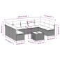vidaXL Set de sofás de jardín 10 pzas cojines ratán sintético negro vidaXL Set de sofás de jardín 10 pzas cojines ratán sintético negro