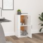 vidaXL Aparador de madera contrachapada blanco brillante 40x33x70 cm vidaXL Aparador de madera contrachapada blanco brillante 40x33x70 cm