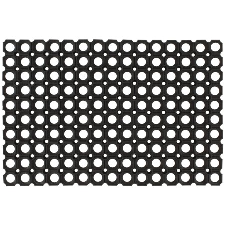 vidaXL Felpudo rectangular de goma 60x80 cm