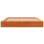 vidaXL Estructura de cama madera maciza pino marrón cera 140x190 cm vidaXL Estructura de cama madera maciza pino marrón cera 140x190 cm