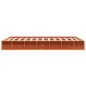 vidaXL Estructura de cama madera maciza pino marrón cera 140x190 cm vidaXL Estructura de cama madera maciza pino marrón cera 140x190 cm