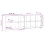 vidaXL Estantería con puertas madera de ingeniería gris 204x37x75 cm vidaXL Estantería con puertas madera de ingeniería gris 204x37x75 cm