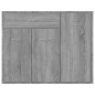 vidaXL Aparador de madera contrachapada gris Sonoma 88x30x70 cm