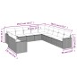 vidaXL Set de sofás de jardín 11 pzas y cojines ratán sintético gris vidaXL Set de sofás de jardín 11 pzas y cojines ratán sintético gris
