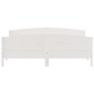 vidaXL Estructura de cama con cabecero madera de pino blanco 200x200cm vidaXL Estructura de cama con cabecero madera de pino blanco 200x200cm