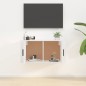 vidaXL Mueble para TV de pared blanco brillante 80x34,5x40 cm vidaXL Mueble para TV de pared blanco brillante 80x34,5x40 cm