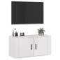 vidaXL Mueble para TV de pared blanco brillante 80x34,5x40 cm vidaXL Mueble para TV de pared blanco brillante 80x34,5x40 cm
