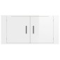 vidaXL Mueble para TV de pared blanco brillante 80x34,5x40 cm vidaXL Mueble para TV de pared blanco brillante 80x34,5x40 cm