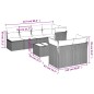 vidaXL Set de sofás de jardín 8 piezas y cojines ratán sintético negro vidaXL Set de sofás de jardín 8 piezas y cojines ratán sintético negro