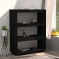 vidaXL Estantería/divisor de espacios madera pino negro 80x35x103 cm vidaXL Estantería/divisor de espacios madera pino negro 80x35x103 cm