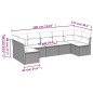 vidaXL Set sofás de jardín 7 piezas y cojines ratán sintético beige vidaXL Set sofás de jardín 7 piezas y cojines ratán sintético beige