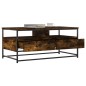 vidaXL Mesa de centro madera de ingeniería roble ahumado 100x51x45 cm