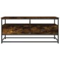 vidaXL Mesa de centro madera de ingeniería roble ahumado 100x51x45 cm