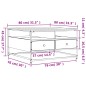 vidaXL Mesa de centro madera de ingeniería roble Sonoma 80x80x45 cm vidaXL Mesa de centro madera de ingeniería roble Sonoma 80x80x45 cm