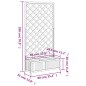 vidaXL Jardinera con enrejado madera maciza de abeto gris vidaXL Jardinera con enrejado madera maciza de abeto gris