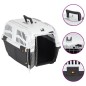 vidaXL Transportín de mascota puerta metal polipropileno 48x31,5x31 cm