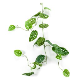 Emeral Guirnalda de Monstera monkey artifical 120 cm