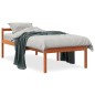 vidaXL Cama para mayores madera maciza de pino marrón cera 75x190 cm vidaXL Cama para mayores madera maciza de pino marrón cera 75x190 cm