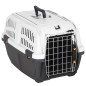 vidaXL Transportín de mascota puerta metal polipropileno 48x31,5x31 cm