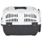 vidaXL Transportín de mascota puerta metal polipropileno 48x31,5x31 cm