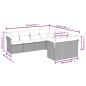 vidaXL Juego de sofás de jardín con cojines beige 8 pzas ratán PE vidaXL Juego de sofás de jardín con cojines beige 8 pzas ratán PE