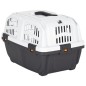 vidaXL Transportín de mascota puerta metal polipropileno 48x31,5x31 cm
