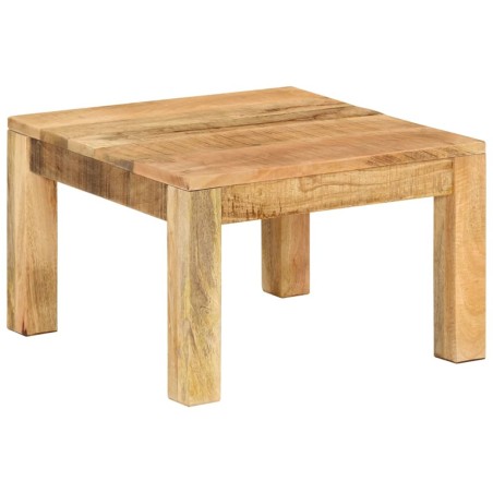 vidaXL Mesa de centro de madera maciza de mango 55x55x35 cm