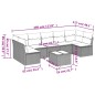 vidaXL Set de sofás de jardín 8 pzas y cojines ratán sintético gris vidaXL Set de sofás de jardín 8 pzas y cojines ratán sintético gris