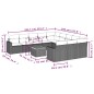 vidaXL Set de sofás de jardín 12 pzas y cojines ratán sintético marrón vidaXL Set de sofás de jardín 12 pzas y cojines ratán sintético marrón