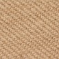 vidaXL Alfombra de yute con reverso de latex color natural 160x230 cm