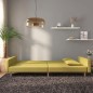 vidaXL Sofá cama de 2 plazas con dos almohadas tela verde vidaXL Sofá cama de 2 plazas con dos almohadas tela verde