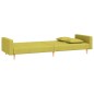 vidaXL Sofá cama de 2 plazas con dos almohadas tela verde vidaXL Sofá cama de 2 plazas con dos almohadas tela verde