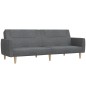 vidaXL Sofá cama de 2 plazas tela gris claro vidaXL Sofá cama de 2 plazas tela gris claro