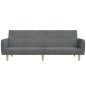 vidaXL Sofá cama de 2 plazas tela gris claro vidaXL Sofá cama de 2 plazas tela gris claro