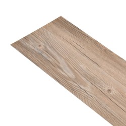 vidaXL Lamas de suelo no autoadhesivas PVC marrón roble 5,26 m² 2 mm