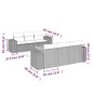 vidaXL Set sofás de jardín 7 piezas y cojines ratán sintético beige vidaXL Set sofás de jardín 7 piezas y cojines ratán sintético beige