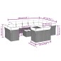 vidaXL Set de sofás de jardín y cojines 13 pzas ratán sintético negro vidaXL Set de sofás de jardín y cojines 13 pzas ratán sintético negro
