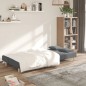 vidaXL Sofá cama de 2 plazas con dos almohadas tela gris claro vidaXL Sofá cama de 2 plazas con dos almohadas tela gris claro