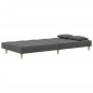 vidaXL Sofá cama de 2 plazas con dos almohadas tela gris claro vidaXL Sofá cama de 2 plazas con dos almohadas tela gris claro