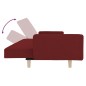 vidaXL Sofá cama de 2 plazas con dos almohadas tela color vino vidaXL Sofá cama de 2 plazas con dos almohadas tela color vino