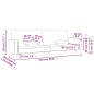 vidaXL Sofá cama de 2 plazas con dos almohadas tela color vino vidaXL Sofá cama de 2 plazas con dos almohadas tela color vino