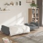 vidaXL Sofá cama de 2 plazas con dos almohadas tela gris claro vidaXL Sofá cama de 2 plazas con dos almohadas tela gris claro