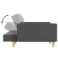 vidaXL Sofá cama de 2 plazas con dos almohadas tela gris claro vidaXL Sofá cama de 2 plazas con dos almohadas tela gris claro