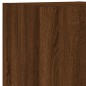 vidaXL Muebles de TV de pared con luces LED 7 piezas marrón roble