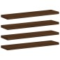 vidaXL Estantes pared 4 uds madera ingeniería marrón roble 40x10x1,5cm vidaXL Estantes pared 4 uds madera ingeniería marrón roble 40x10x1,5cm