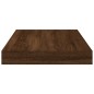 vidaXL Estantes pared 4 uds madera ingeniería marrón roble 40x10x1,5cm vidaXL Estantes pared 4 uds madera ingeniería marrón roble 40x10x1,5cm